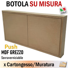 Carica l'immagine nel visualizzatore di Gallery, sportello per ispezione per chiusura vano parete utilizzo spazio extra invisibile bello per casa e negozi botola su misura anche con chiave o pomolo maniglia