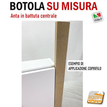 Carica l'immagine nel visualizzatore di Gallery, SPORTELLO BOTOLA INCASSO X CARTONGESSO MURO SU MISURA BT-CEN CON CORNICE COPRIFILI COPERTURA VANI CHIUSURA FORI MURO A MISURA PERSONALIZZATA VERNICIABILE DOPPIA ANTA SINGOLA ANTA