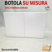 Carica l'immagine nel visualizzatore di Gallery, SPORTELLO BOTOLA INCASSO X CARTONGESSO MURO SU MISURA BT-CEN CON CORNICE COPRIFILI COPERTURA VANI CHIUSURA FORI MURO A MISURA PERSONALIZZATA VERNICIABILE PUSH CHIAVE POMOLO