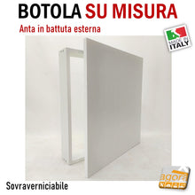 Carica l'immagine nel visualizzatore di Gallery, SPORTELLO BOTOLA INCASSO X CARTONGESSO MURO SU MISURA BT-EST ANTINA CON TELAIO