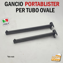 Carica l'immagine nel visualizzatore di Gallery, GANCI DIRITTI BROCHE 29 CM GRIGIO TBOV ATTREZZATURA PER ARREDAMENTO NEGOZI robusto