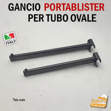 Carica l'immagine nel visualizzatore di Gallery, GANCI DIRITTI BROCHE 37 CM GRIGIO TBOV ATTREZZATURA PER ARREDAMENTO NEGOZI GANCI
