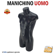 Carica l'immagine nel visualizzatore di Gallery, Manichino per negozi per vetrine esposizione abiti vestiti qualità nuovo nero uomo