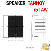 Carica l'immagine nel visualizzatore di Gallery, DIFFUSORI AUDIO CASSE MUSICALI AUDIO PER ESTERNO INTERNO BIANCHE TANNOY 100V SPEAKER