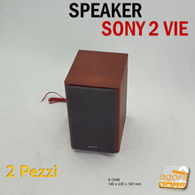 Carica l'immagine nel visualizzatore di Gallery, 2pz DIFFUSORE MUSICALE SONY SS-CNEZ50 CASSE AUDIO HIFI STEREO 2WAY NOCE RETTANGOLARI ALTOPARLANTE CPER RICAMBIO IN OFFERTA FINO A ESAURIMENTO