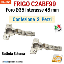 Carica l'immagine nel visualizzatore di Gallery, IMMEDIATAMENTE DISPONIBILE SPEDIZIONE RAPIDA VELOCE CERNIERE PER MOBILI CUCINA FRIGO