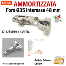 Load image into Gallery viewer, C7A6AE9 CERNIERA SALICE AMMORTIZZATA SERIE 700 COLLO 0 EAN:8053468052038