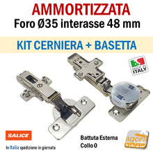 Load image into Gallery viewer, CERNIERE PROFESSIONALI REGOLABILI PER ANTINE ANTA CUCINA KIT COMPLETA DI BASE A CROCE