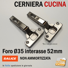 Load image into Gallery viewer, MIGLIOR CERNIERE CUCINA IN METALLO VARIE VERSIONI COLLO DIRITTO