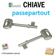 Carica l'immagine nel visualizzatore di Gallery, CHIAVE PASSEPARTOUT X SERRATURA PORTA INTERNA BONAITI PATENT CHIAVI PASSPARTU UNIVERSALE