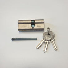 Carica l'immagine nel visualizzatore di Gallery, CILINDRO YALE PER PORTA EUROCILINDRO PER SERRATURE PORTA ISEO 70mm 30-40 NICHELATO agb
