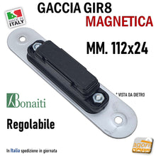 Carica l'immagine nel visualizzatore di Gallery, Contropiastra per porta Riscontro Gaccia GIR8 Magnetico Bonaiti per Serrature Scrocco Centrale B-FORTY B-ITA B-SMART B-KLASS B-FIVE Cromo Opaco Contropiastra Gaccia Incontro 4GIR800095