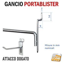 Load image into Gallery viewer, gancio attacco a dogatura parete negozio aggancio doghe x dogati