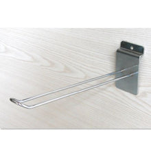 Carica l'immagine nel visualizzatore di Gallery, INSERTO PER PARETE NEGOZIO GANCI GANCIO PORTA BLISTER 20 CM CROMATI X PANNELLO DOGATO ATTREZZATURA NEGOZI BROCHE ARREDO
