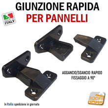Carica l'immagine nel visualizzatore di Gallery, Giunzione fissaggio interparete rapido per pannelli 90° aggancio-sgancio invisibile senza viti keku fissa zoccolo fissa pannelli per arredamento rivestimenti pareti applicazione di pannelli senza viti a sgancio rapido 210915