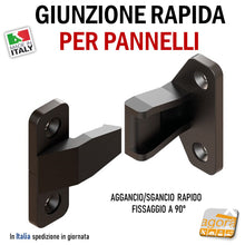 Carica l'immagine nel visualizzatore di Gallery, Giunti giunzione pannelli fissa zoccolo aggancio battiscopa fissa schienale fissaggio anta invisibile blocca pannelli rapido aggancio