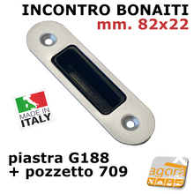 Load image into Gallery viewer, Riscontro Gaccia Cromo Opaco G188 Bonaiti 82x22 x Serrature B-BITTER Meccaniche