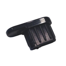 Carica l'immagine nel visualizzatore di Gallery, Tappo Ovale Fermacapo Nero ricambio per Broche negozio arredo10pz TAPPI TAPPO FERMACAPO PORTABITO OVALE 25x12mm NERO X GANCIO NEGOZIO ricambio x abiti