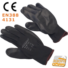 Carica l'immagine nel visualizzatore di Gallery, Guanto Protezione e Lavoro PL4 BK EN388 4131 CE Taglia 9/L Nero Leggero Palmo Ricoperto doppio