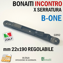 Carica l'immagine nel visualizzatore di Gallery, Riscontro Gaccia G992 Bonaiti 22x190 cr.sat Regolabile x Serrature B-ONE Magnetiche incontro 4G99200085 foto