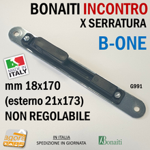 Carica l'immagine nel visualizzatore di Gallery, 4G99100085 Riscontro Gaccia 991 Bonaiti 18x170 21x173 cr.sat non regolabile x Serrature B-ONE Magnetiche incontro G991 nuova