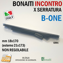 Carica l'immagine nel visualizzatore di Gallery, 4G99100085 Riscontro Gaccia 991 Bonaiti 18x170 21x173 cr.sat non regolabile x Serrature B-ONE Magnetiche incontro G991 italia