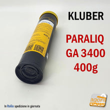 Load image into Gallery viewer, GRASSO LUBRIFICANTE KLUBER PARALIQ GA 3400 0960190591 CARTUCCIA 400GR IN PRONTA CONSEGNA