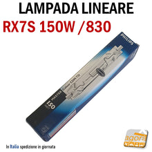 Carica l'immagine nel visualizzatore di Gallery, Lampada Philips Master Colour CDM-TD 150w/830 Rx7s attacco lineare per faro da negozio e locale lampade a ioduri metallici per uso commerciale nuove ricambio fari negozi