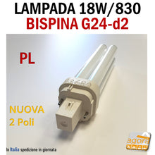 Carica l'immagine nel visualizzatore di Gallery, Lampada 18W G24d-2 INC - 830 2B 1200 Lumen MAZDA - PHILIPS per lampade PL negozio 2 Poli lampadine