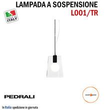 Carica l'immagine nel visualizzatore di Gallery, ALBERTO BASAGLIA NATALIA ROTA NODARI L001 è una collezione di lampade dal design rigoroso composta da elementi capaci di creare diverse combinazioni. Lampada a sospensione con diffusore Ø 265mm in policarbonato stampato a iniezione L001S-A