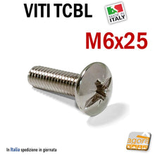 Carica l'immagine nel visualizzatore di Gallery, Viti metriche M6 testa bombata larga belle nichelate ben rifinite M6x25 Vite filettata in metallo viti filettate TCBL testa rotonda pzd