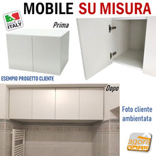 Load image into Gallery viewer, MOBILI SU MISURA MOBILE COSTRUITO A RICHIESTA DEL CLIENTE COLORI E DIMENSIONI PERSONALIZZATE PENSILE BOX ANTINA ARREDO CUCINA CAMERA SALA FALEGNAMERIA