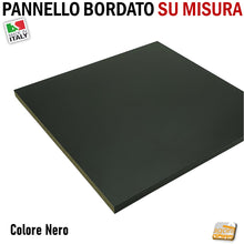 Load image into Gallery viewer, NERO PANNELLO BORDATO SU MISURA LEGNO TAGLIATO E RIFINITO MISURE PERSONALIZZATE Mensole mensola tagliata e bordata rifinita per mobili case negozi armadi cucine pensili colonne arredamento