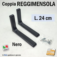 Carica l'immagine nel visualizzatore di Gallery, Coppia reggimensola neri
