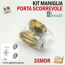 Carica l'immagine nel visualizzatore di Gallery, maniglie tonde per scrigno scorrevoli foro incasso 48mm originali bonaiti