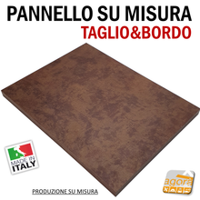 Load image into Gallery viewer, PANNELLO BORDATO SU MISURA LEGNO TAGLIATO E RIFINITO MISURE PERSONALIZZATE RAME