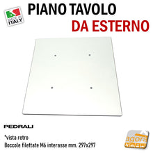 Carica l'immagine nel visualizzatore di Gallery, retro tavolo pianetto table Pedrali originale in resina corian sottile moderno design 70x70 bordi arrotondati di sicurezza