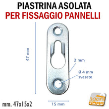 Carica l'immagine nel visualizzatore di Gallery, ART.223 ATTACCAGLIA ZINCATA BIANCA ZB MM47x15x2 ASOLATA GIUNZIONE BOISERIE PANNELLI RIVESTIMENTI TAMPONAMENTI FISSAGGIO 8032591562232