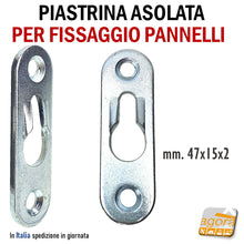 Carica l'immagine nel visualizzatore di Gallery, Pistrine attacca pannello fresata invisibile nascosta aggancio sgancio facile piccola in metallo professionale e robusta