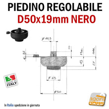 Load image into Gallery viewer, piedini per mobili rialzo per basi ufficio