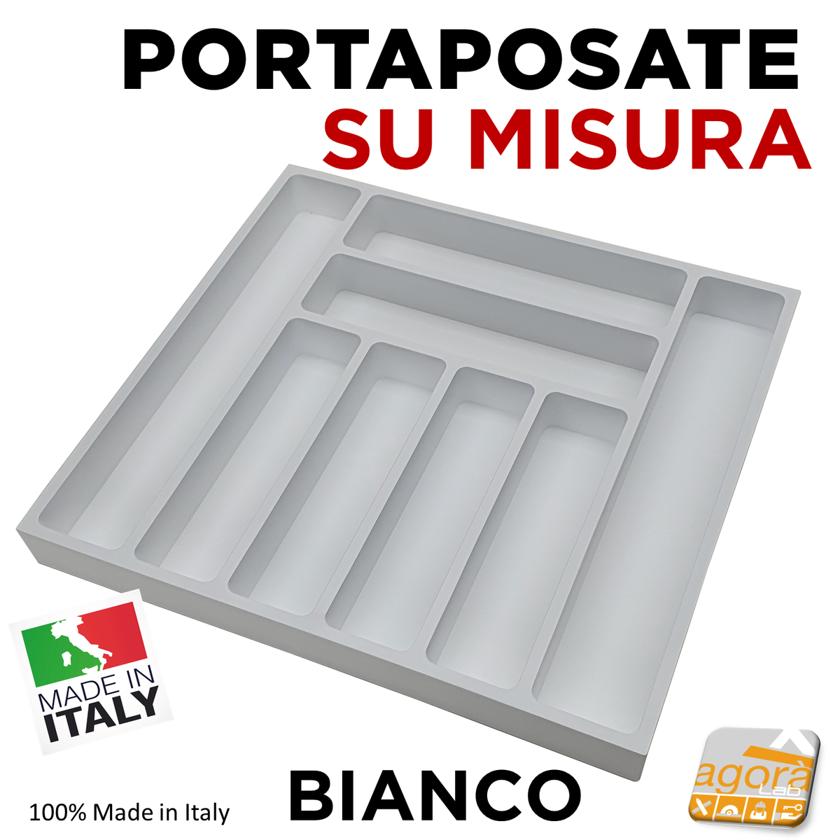 Portaposate Per Cassetto Grigio - 37x42x5 Cm, Design Minimal - Foto 10
