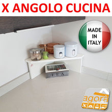 Carica l'immagine nel visualizzatore di Gallery, TAVOLINO SFRUTTA ANGOLO TOP CUCINA 40X40X20 MENSOLA PIANETTO PORTASPEZIE RIALZO MISURA b.co