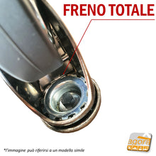 Carica l'immagine nel visualizzatore di Gallery, RUOTE CON FRENO TOTALE BLOCCO ROTAZIONE RUOTA E SUPPORTO BLOCCAGGIO COMPLETO ALTISSIMO LIVELLO QUALITATIVO