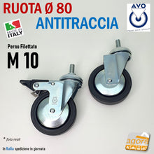 Carica l'immagine nel visualizzatore di Gallery, Ruote per carrelli alta portata ruote per alberghi ruote arredamento ruota ospedale settore hospital carrello carrelli