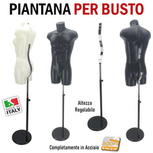 Carica l'immagine nel visualizzatore di Gallery, AGGANCIO REGOLABILE PER MANICHINO ESPOSITORE VETRINA BUSTI TORSI MANICHINI BASE BASI STAFFA SUPPORTO ARREDAMENTO NEGOZIO PER MANICHINO UOMO MANICHINO DONNA MANICHINO BAMBINO