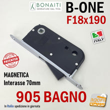 Carica l'immagine nel visualizzatore di Gallery, 489050508E S 905 One Bonaiti WC toilet Bagno satinata 190x18