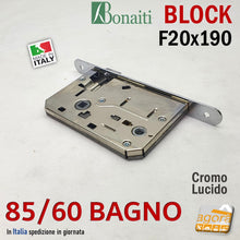 Carica l'immagine nel visualizzatore di Gallery, serratura porta bonaiti block bagno wc