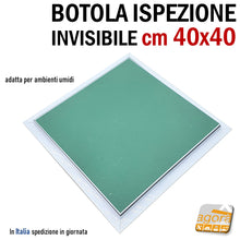 Carica l'immagine nel visualizzatore di Gallery, Botola da stuccare invisibile per soffitti in cartongesso ctg sovra verniciabile