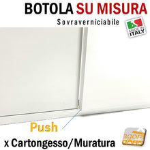 Carica l'immagine nel visualizzatore di Gallery, sportellino 2 ante su misura x cartongesso o per muratura push nascosto invisibile rasomuro sovraverniciabile