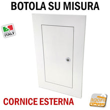 Carica l'immagine nel visualizzatore di Gallery, botola d'ispezione sportello a parete verticale su misura personalizzato un anta doppia anta push pomolo chiave sovraverniciabile